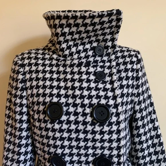 ESPRIT Double Breasted Houndstooth Peacoat - Picture 5 of 12